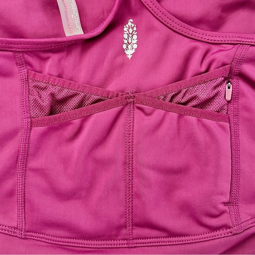 Free People Movement In The Saddle Cami Tank Bra | Mulberry | Size XS | NWOT - Picture 5 of 7
